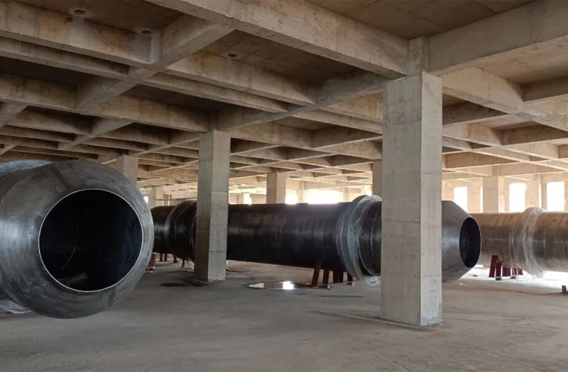 由江苏91精品国产一区二区三区动漫集团定制生产的3台Φ2x13.9m回转窑炒菜锅落户鄂州